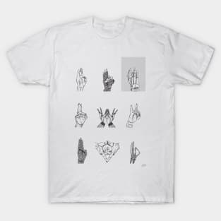 MONSTER MUDRAS BLACK/WHITE T-Shirt